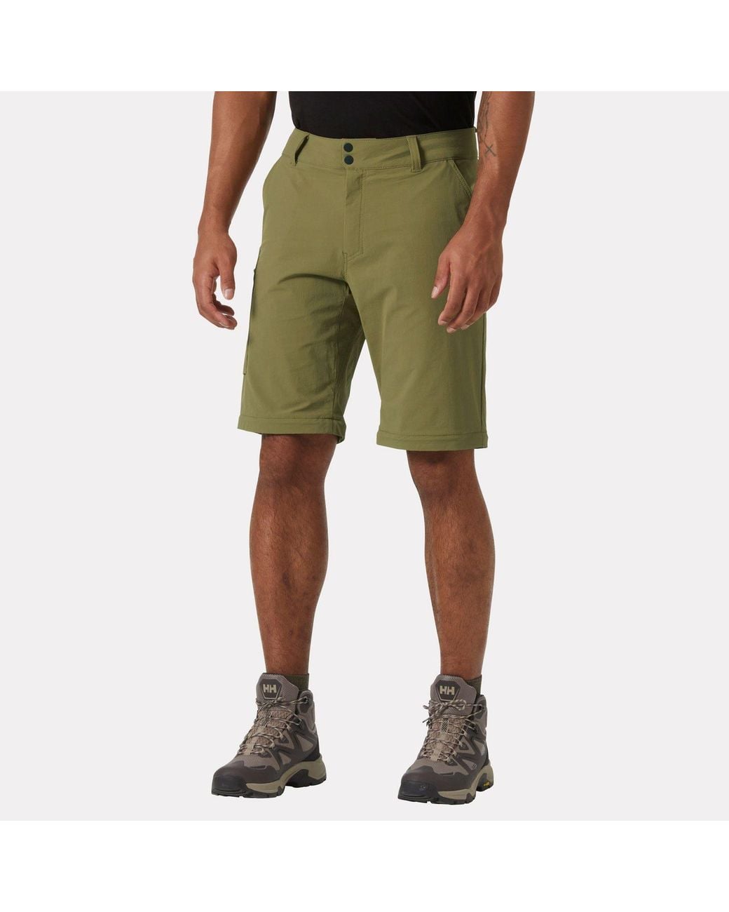 Helly Hansen Green Brono Softshell Zip Off Trousers for men