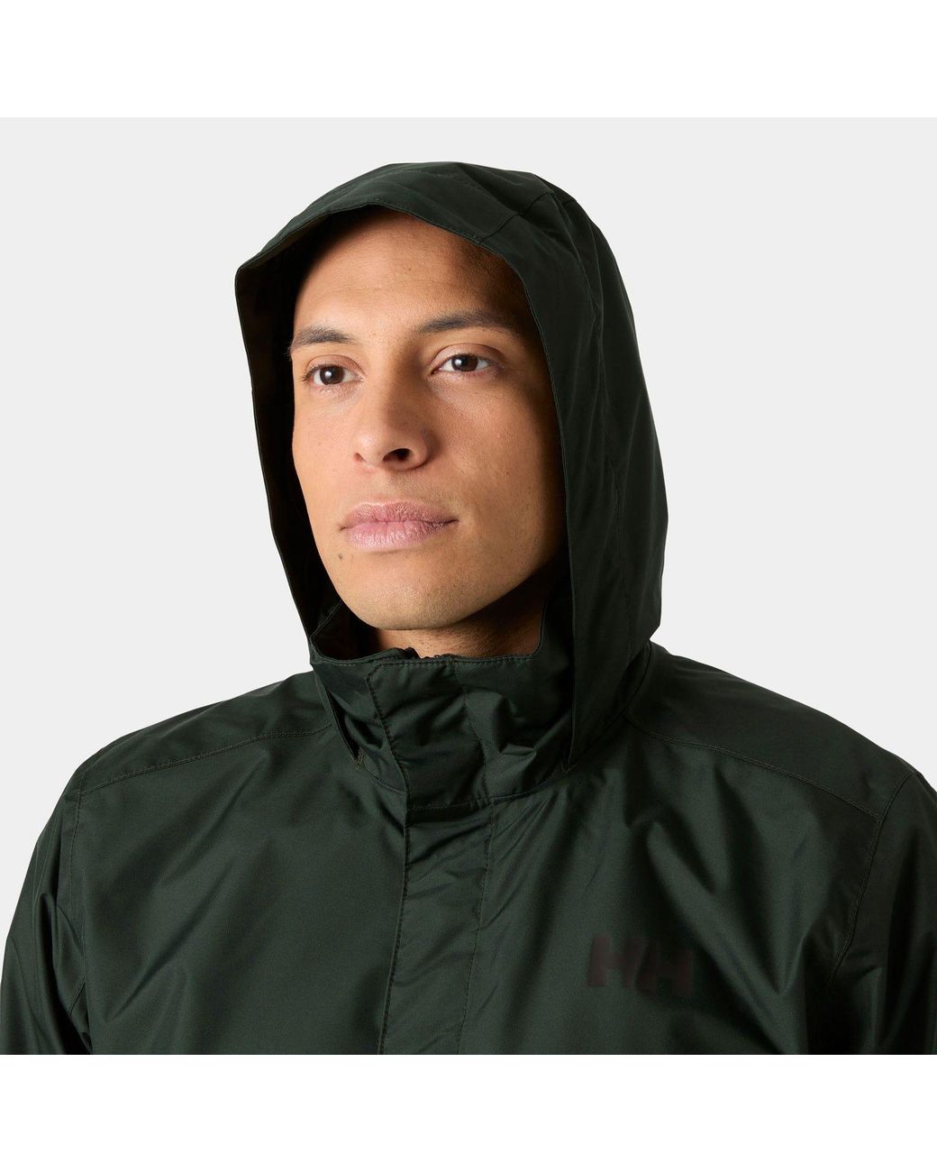 Helly Hansen Green Dubliner Shell Rain Jacket for men