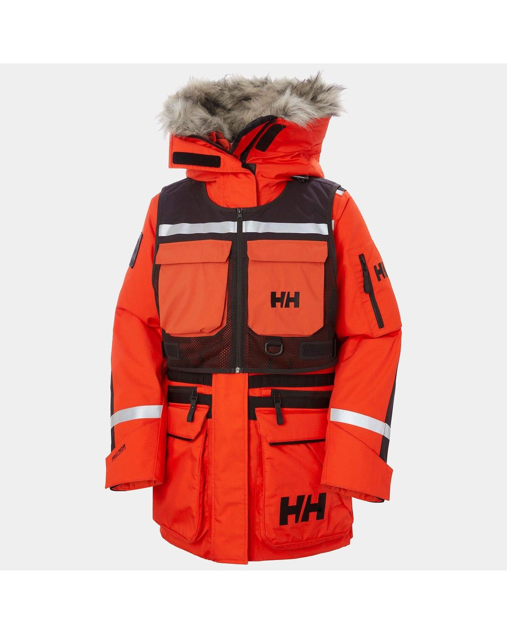 Helly Hansen Red Arctic Patrol Modular Parka 2.0