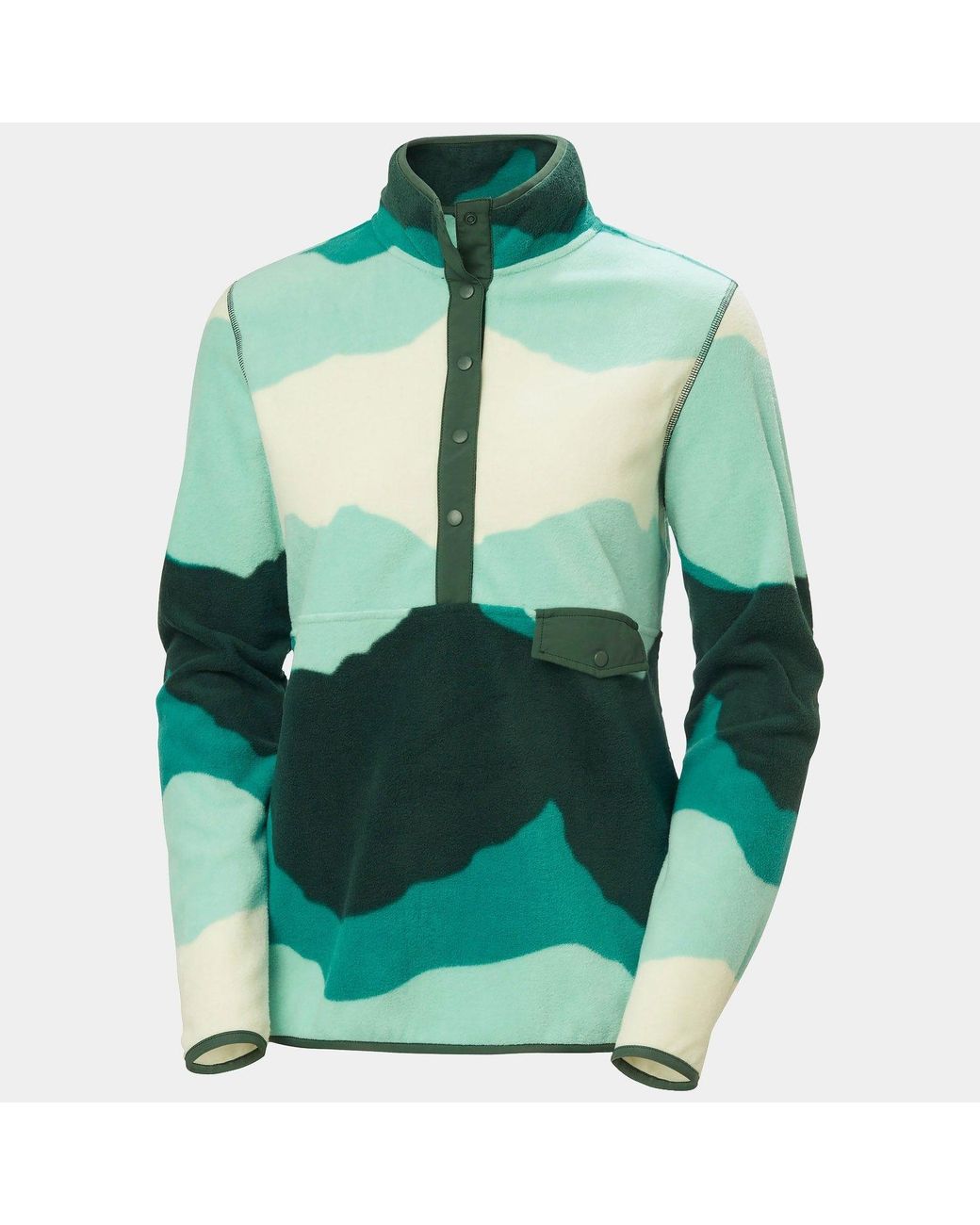 Helly Hansen Green Maridalen Printed Fleece