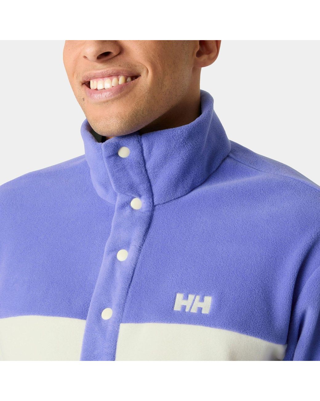 Helly Hansen Blue Daybreaker Hugg Snap Fleece for men