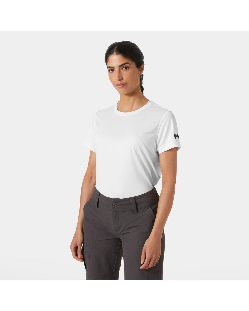 Hh Tech T-Shirt 2.0 Bianco di Helly Hansen in White
