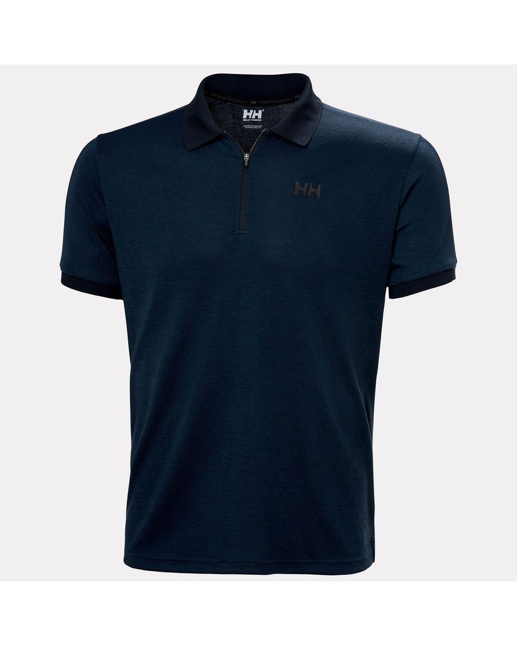 Helly Hansen Blue Hp Half-Zip Polo for men
