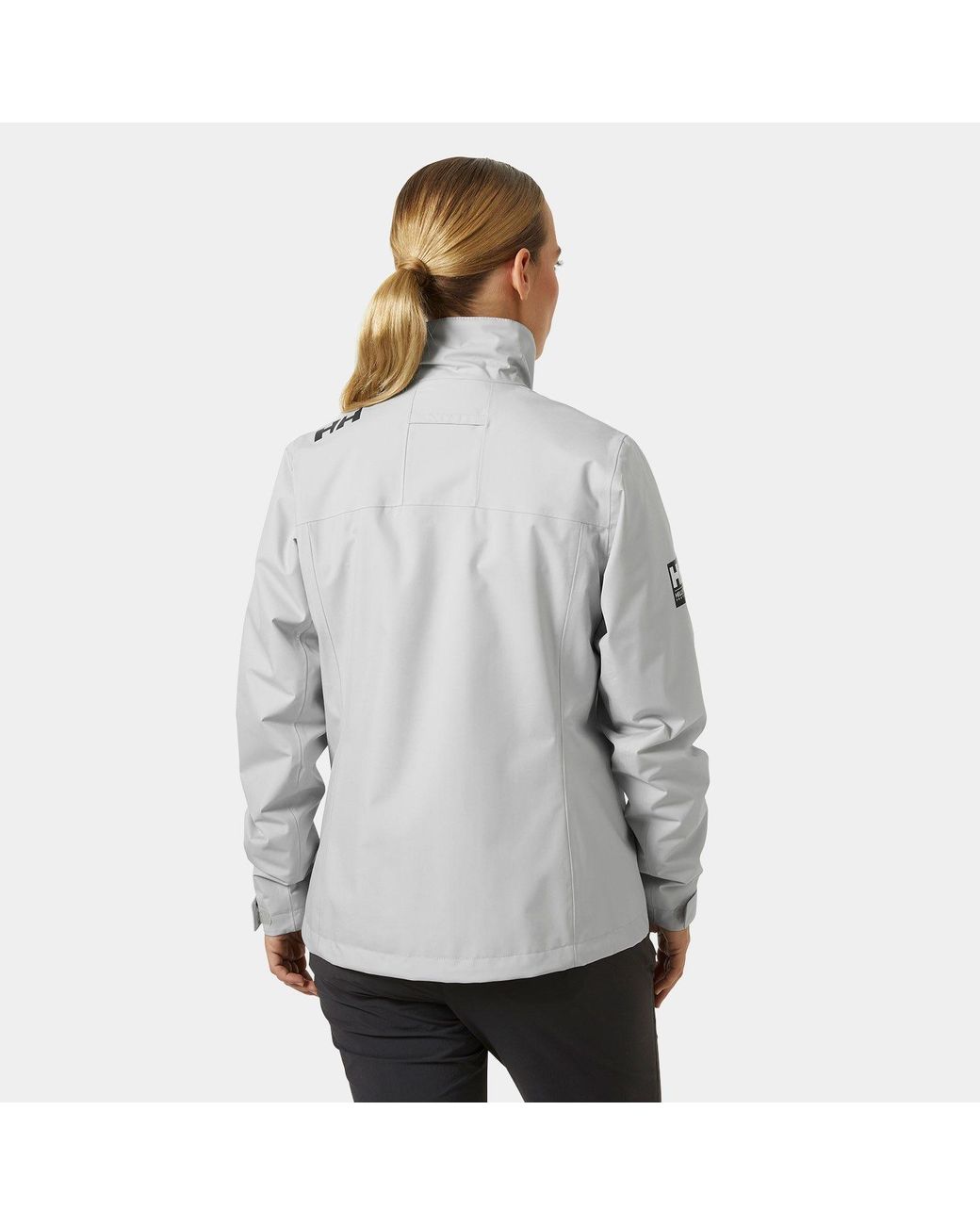 Helly Hansen Gray Damen Crew Midlayer-Segeljacke 2.0