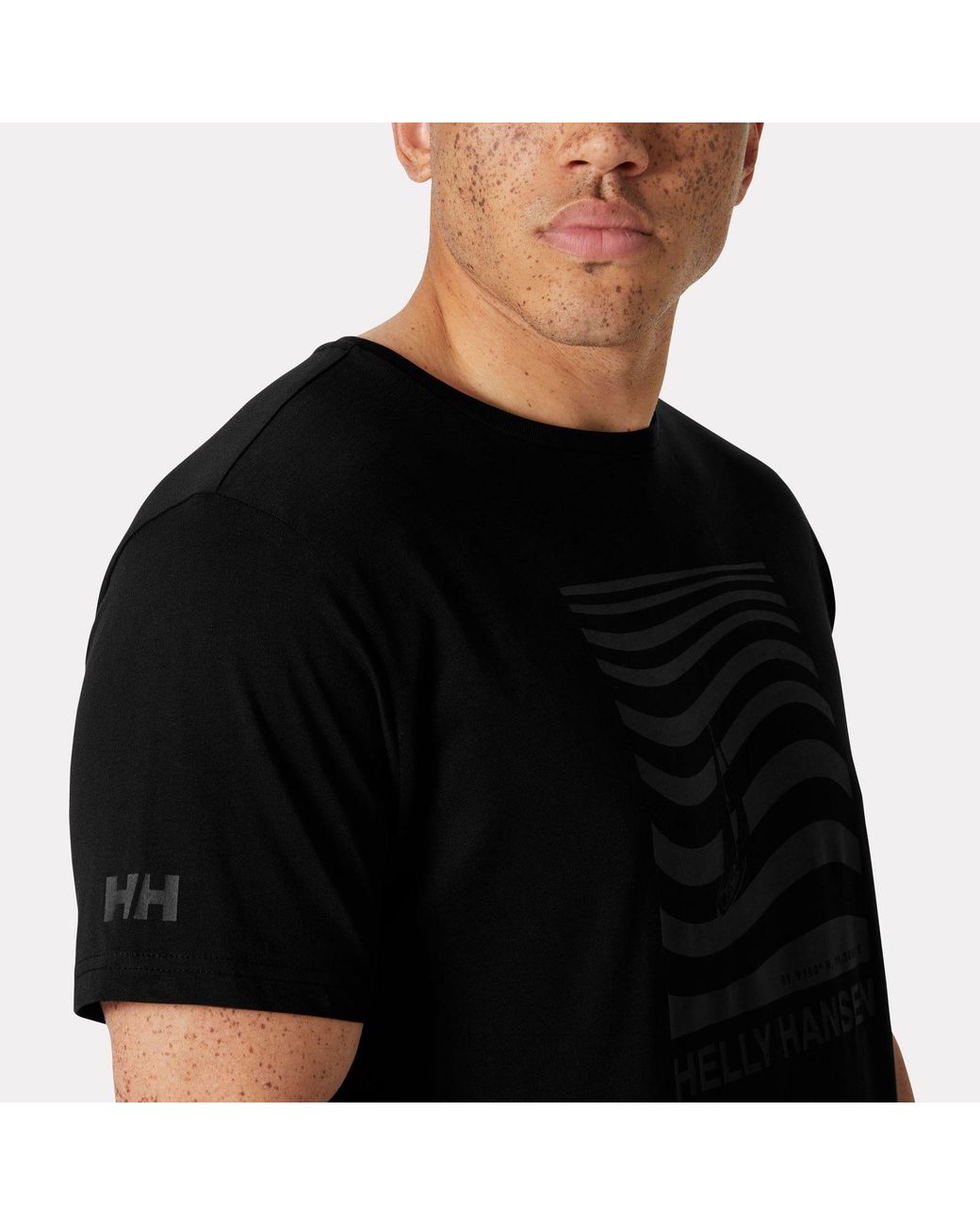 Helly Hansen Black Shoreline T-Shirt 3.0 for men