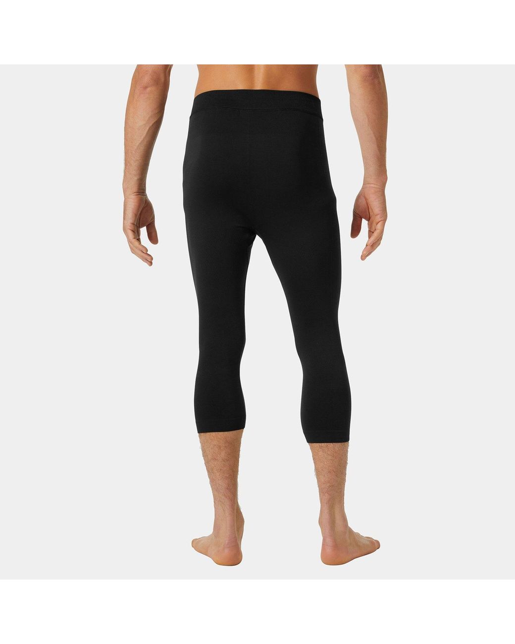 Helly Hansen Black Hh Lifa Seamless Racing 3/4 Length Pants for men