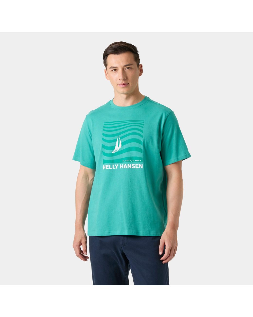 Helly Hansen Green Shoreline T-Shirt 3.0 for men