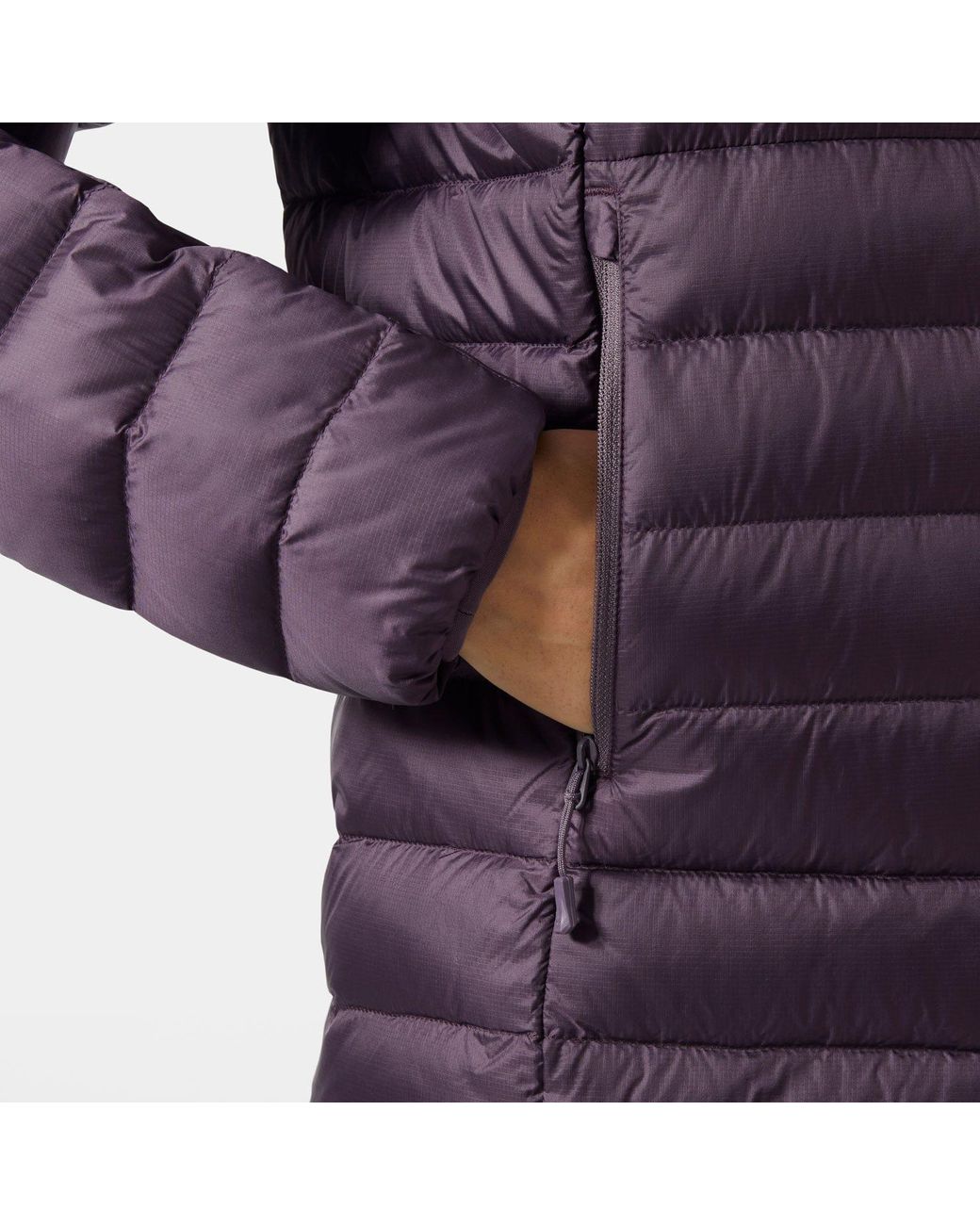 Helly Hansen Purple Verglas Down Hybrid Hooded Jacket 2.0