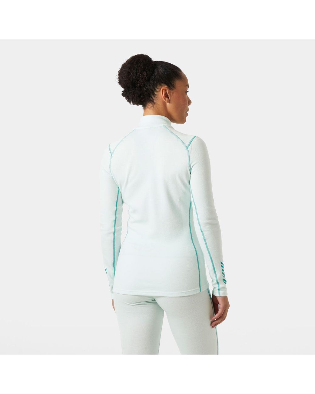 Helly Hansen Blue Lifa® Merino Midweight 2-in-1 Graphic Half-zip Base Layer Baselayer