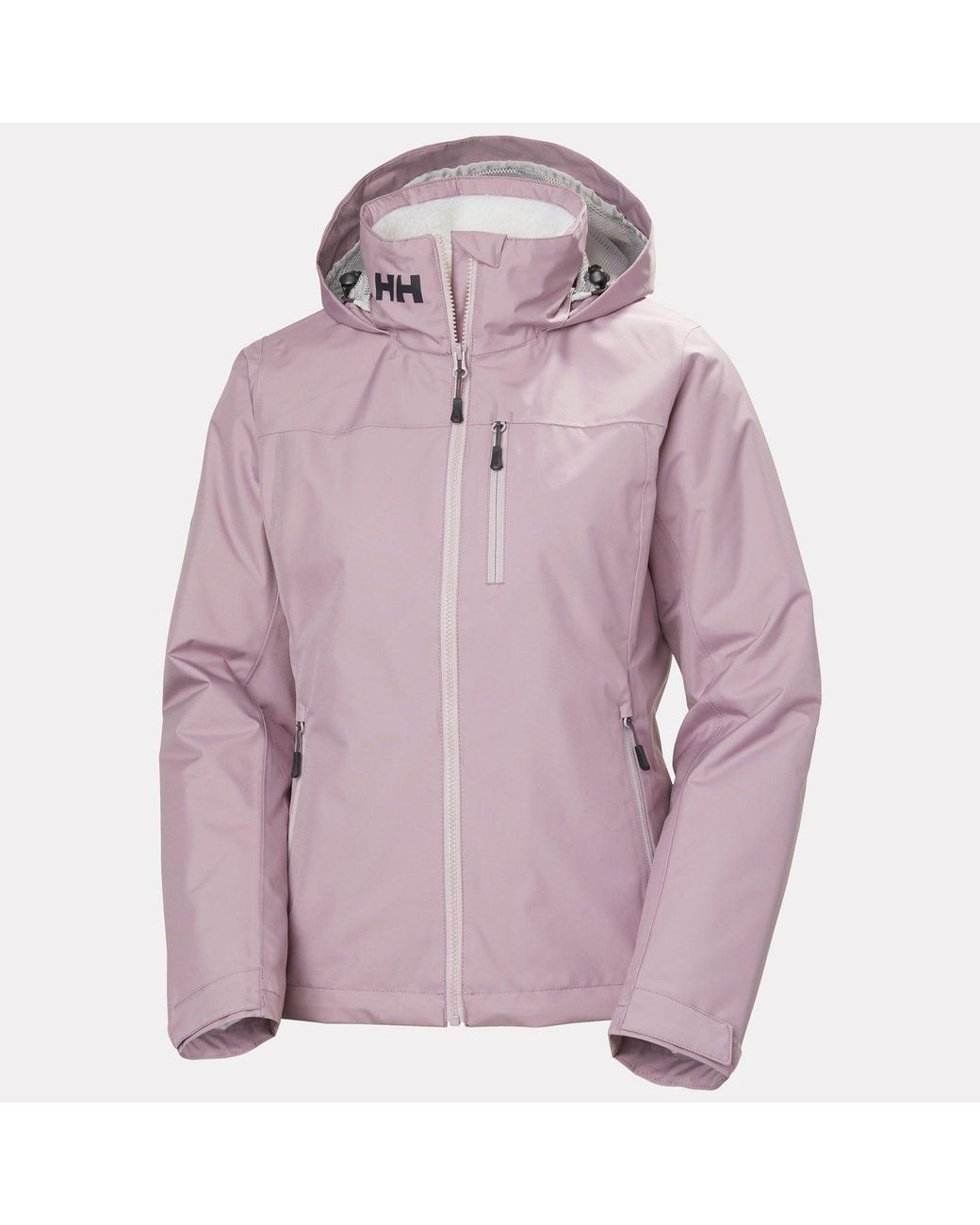 Helly Hansen Purple Crew Hooded Pile Jacket
