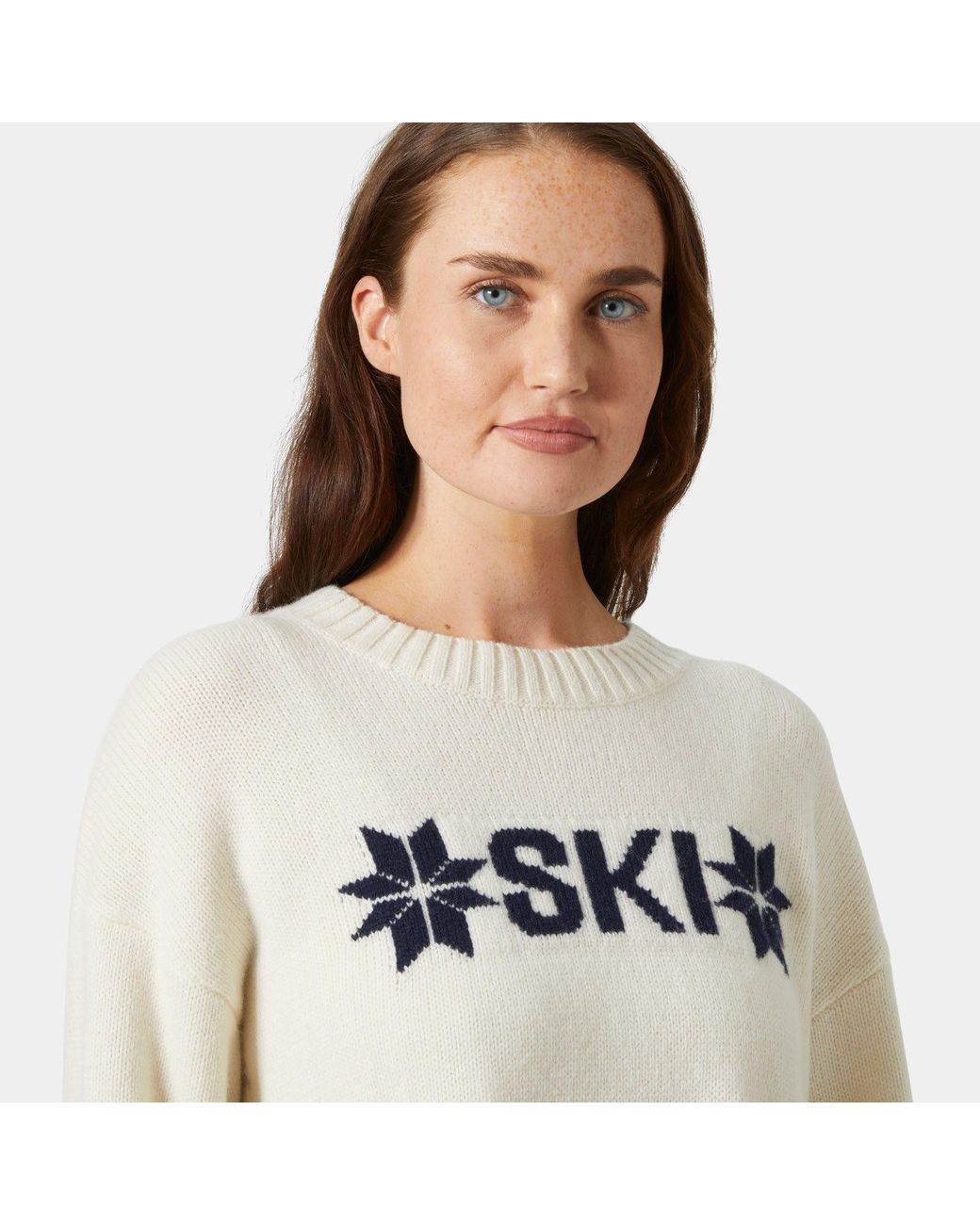 Bliss Ski Knit Felpa Bianco di Helly Hansen in White da Uomo