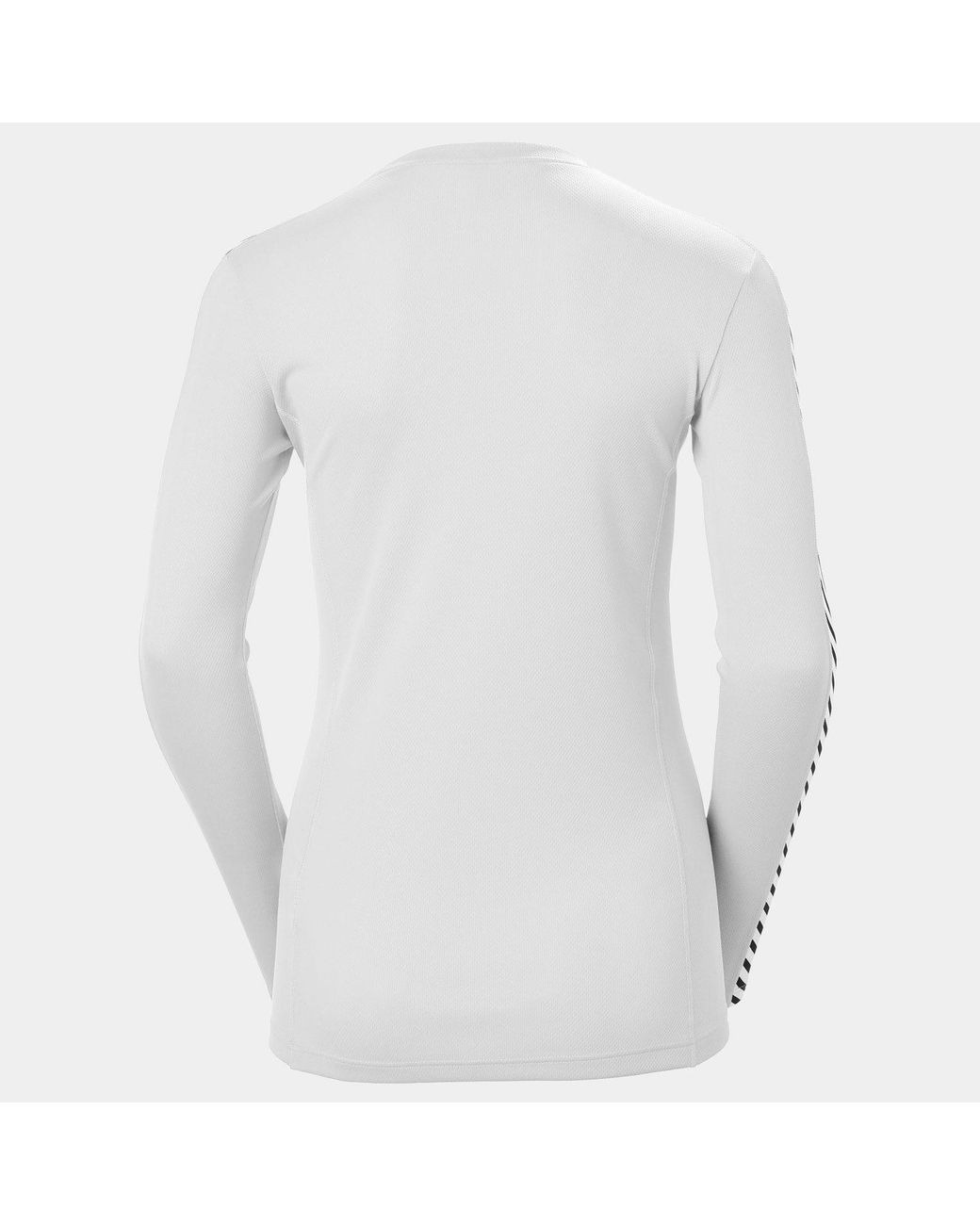 Helly Hansen White Lifa Long Sleeve Crew Base Layer