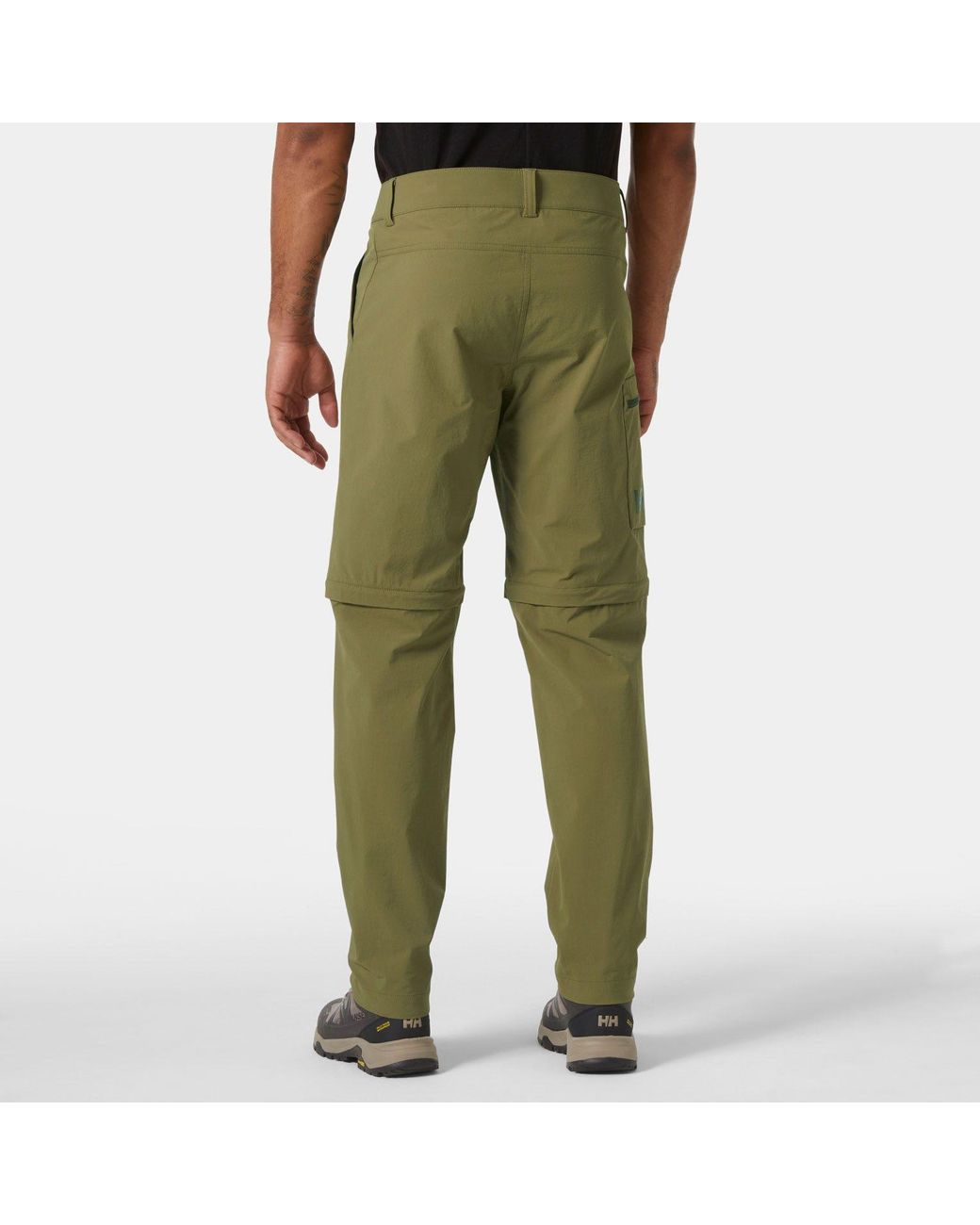 Helly Hansen Green Brono Softshell Zip Off Trousers for men