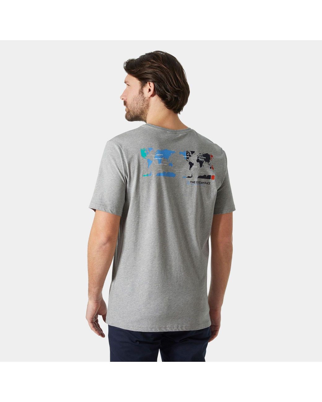 Helly Hansen Gray The Ocean Race T-Shirt for men