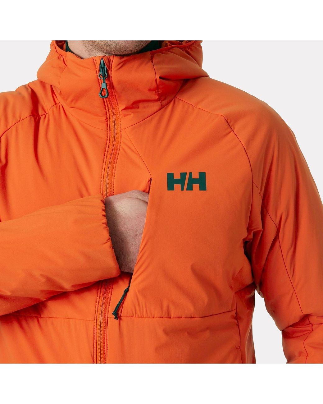 Helly Hansen Orange Odin Stretch Hood Insulator 2.0 for men