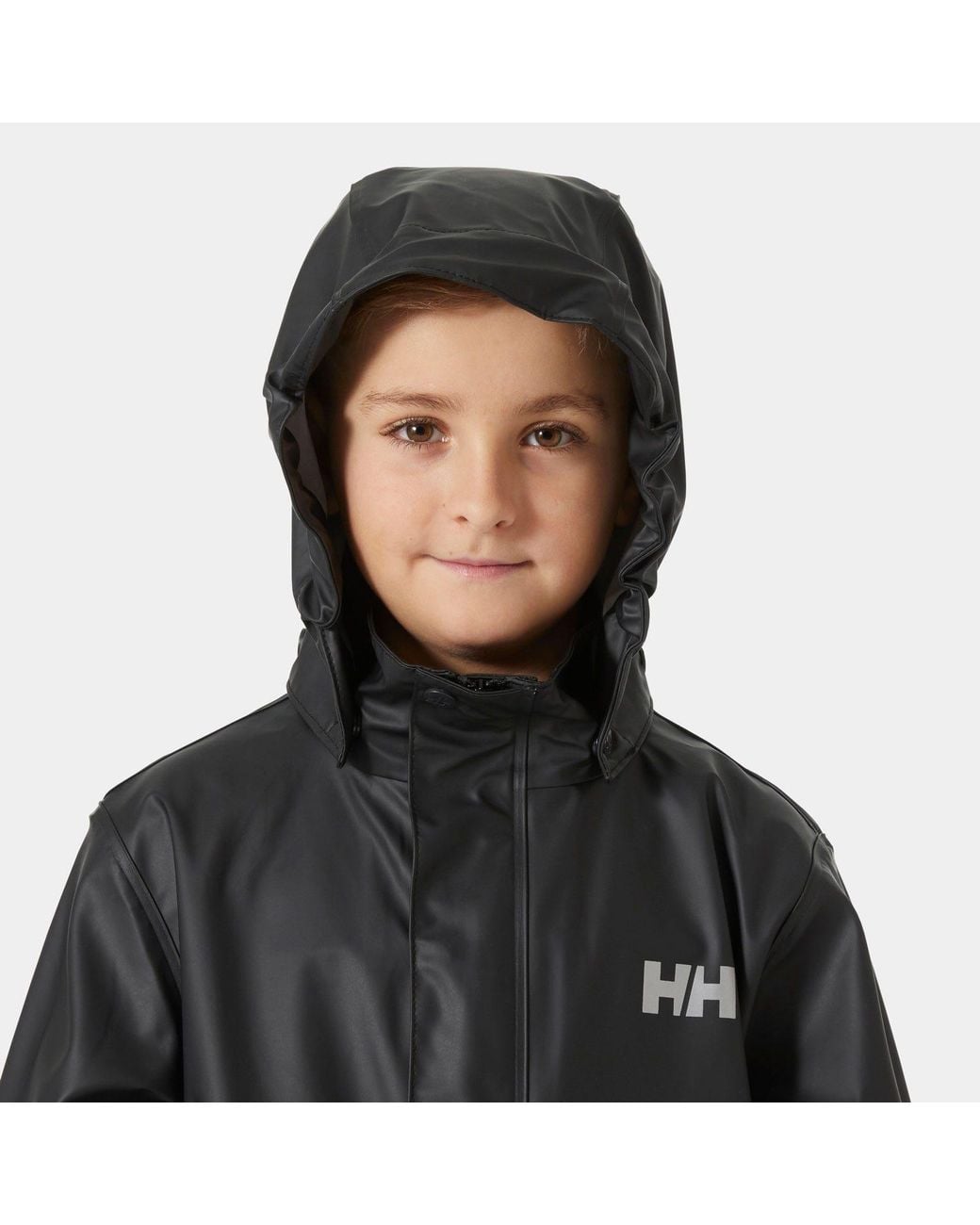 Helly Hansen Black Junior's Moss Classic Helox Rain Jacket