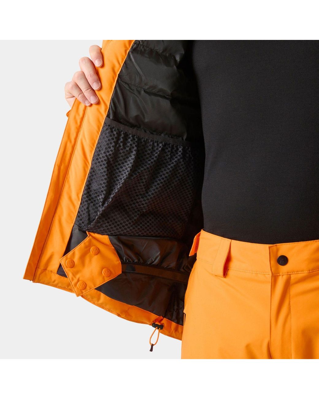 Helly Hansen Orange Swift Team Insulated Ski Jacket for men
