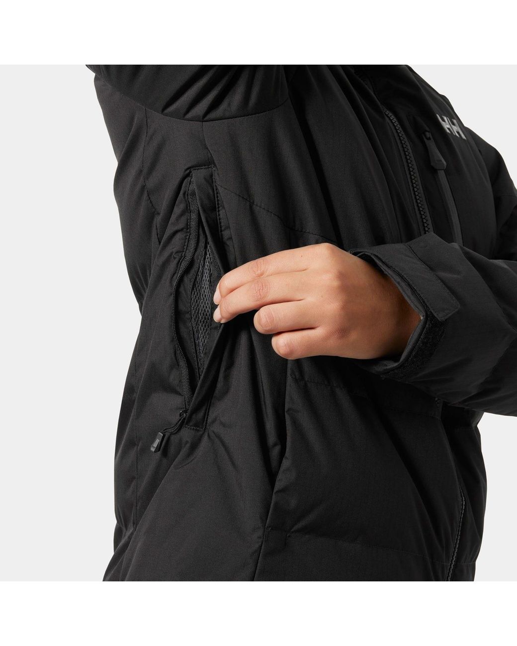 Helly Hansen Black Kvitfjell Race Puffy Ski Jacket