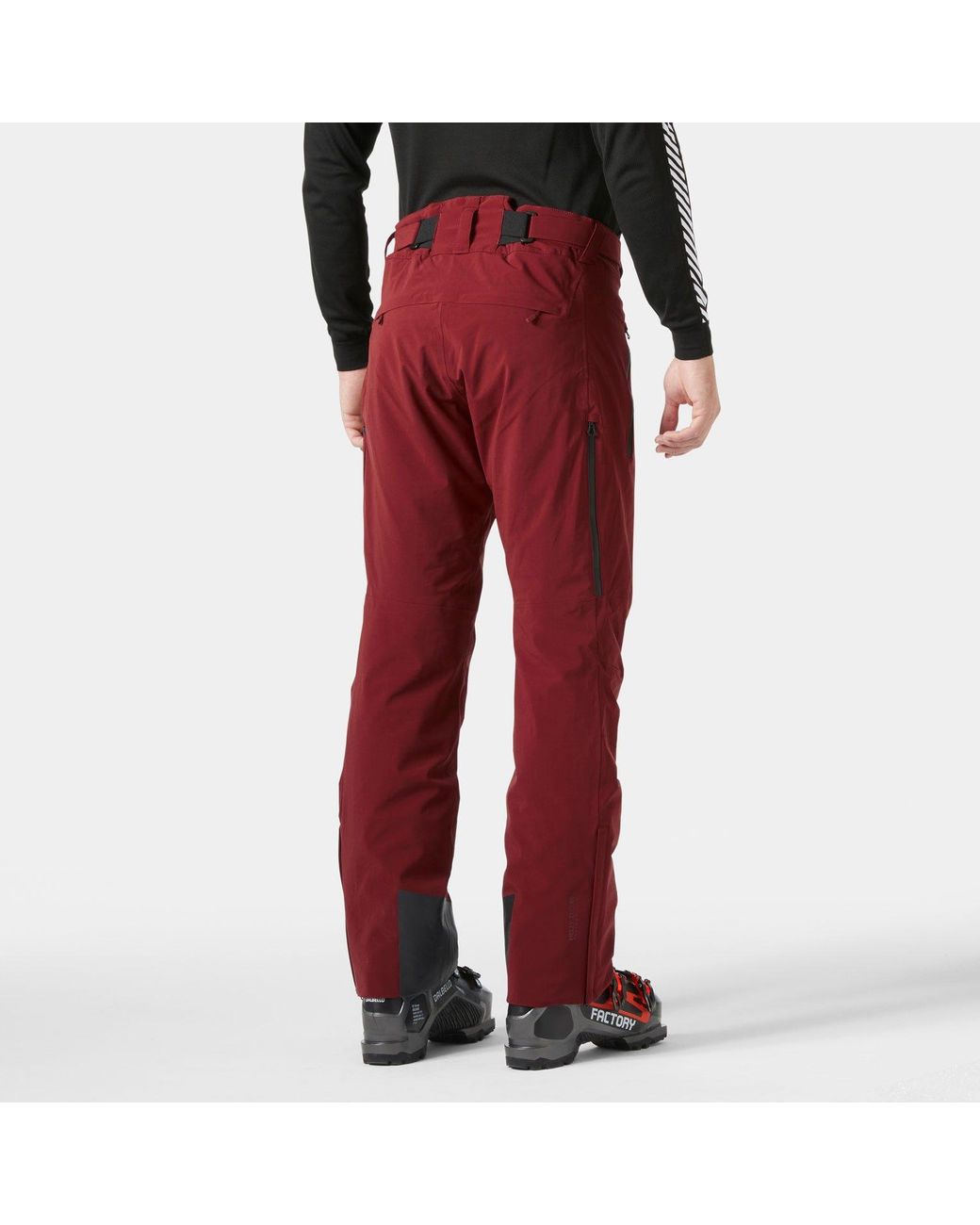 Alpha Lifaloft Insulated Ski Pants Rosso di Helly Hansen in Red da Uomo