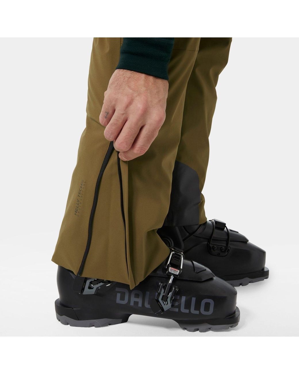Alpha Lifaloft Insulated Ski Pants Marrone di Helly Hansen in Green