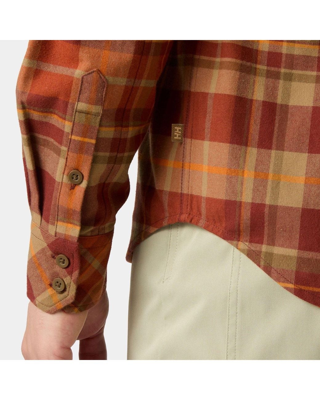Helly Hansen Brown Classic Check Long Sleaves Flannel Shirt for men