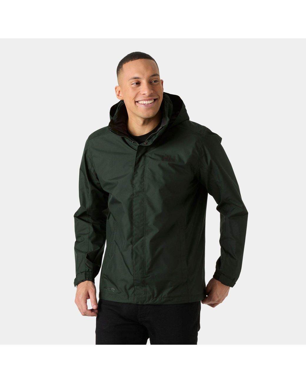 Helly Hansen Green Dubliner Shell Rain Jacket for men