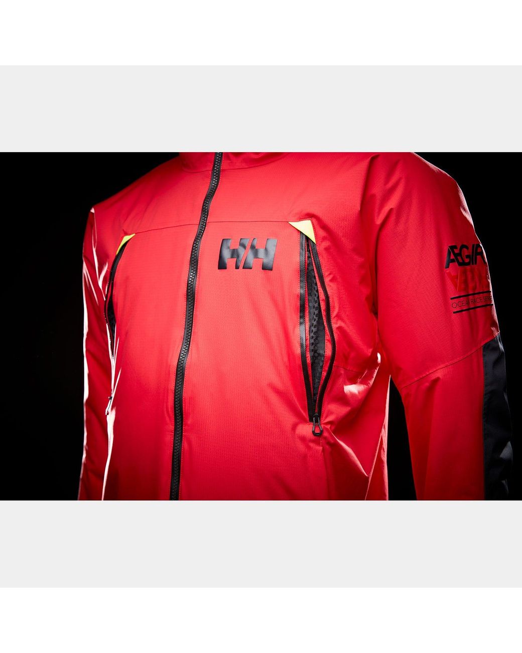 Helly Hansen Red Aegir H2Flow Midlayer Sailing Jacket