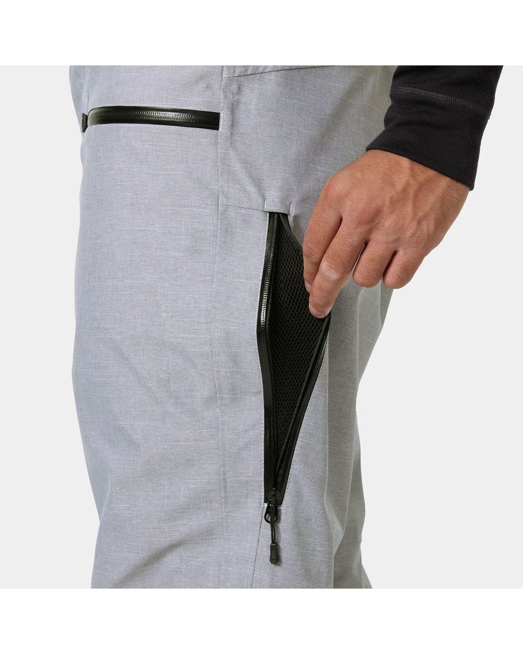 Helly Hansen Gray Garibaldi 2.0 Classic Freeride Ski Pants Grey for men