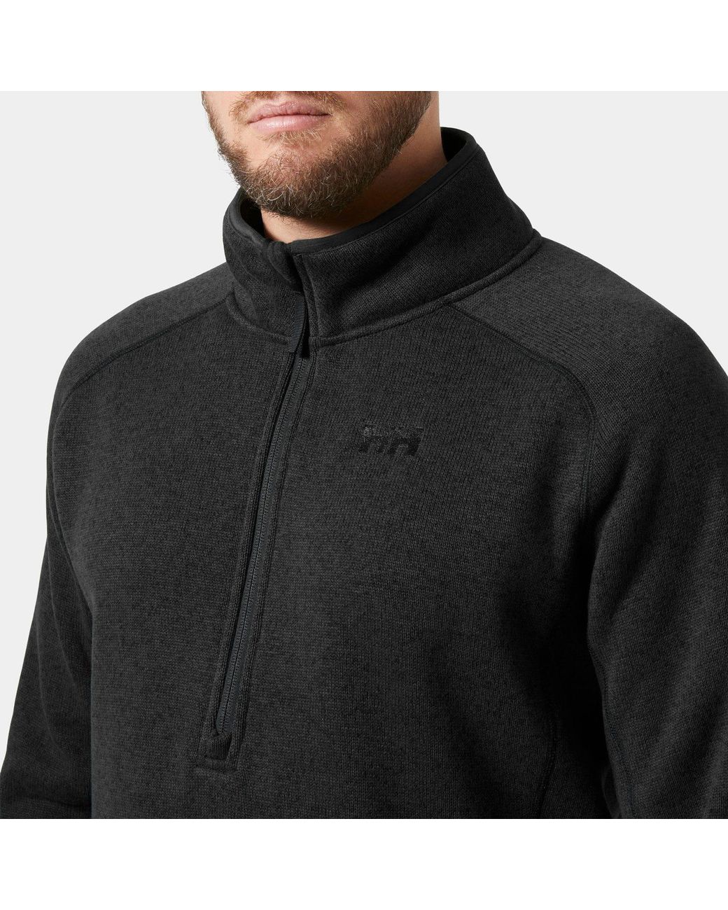 Helly Hansen Black Varde Half-Zip 2.0 for men