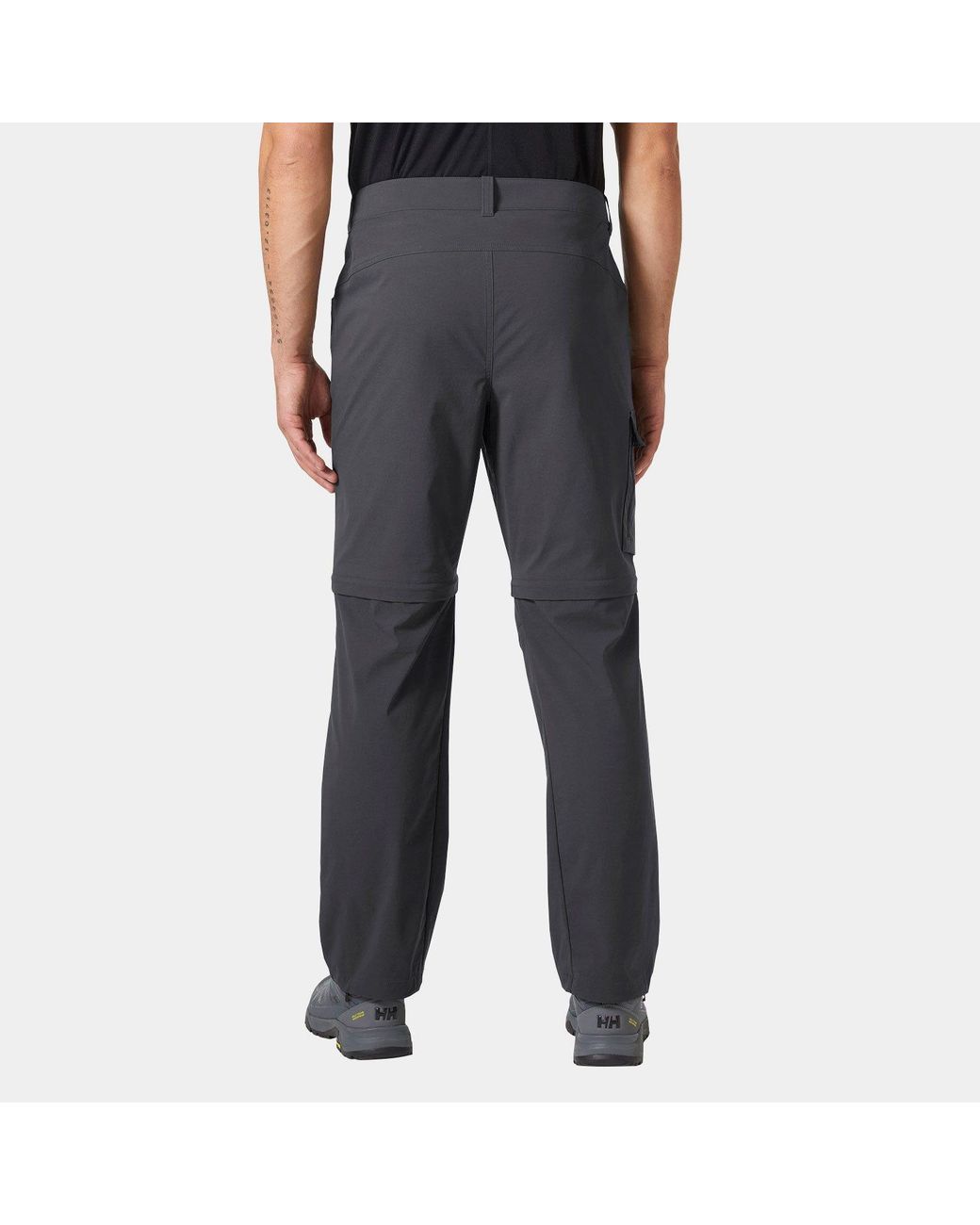 Helly Hansen Black Elv Light Zip-Off Tur Trousers for men