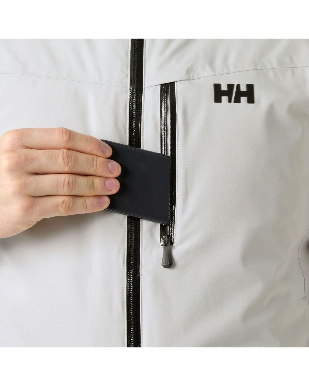 Helly Hansen Gray Swift Team Insulated Ski Jacket for men
