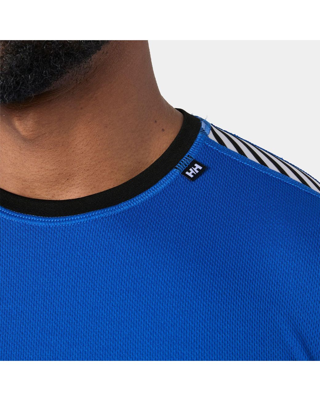 Helly Hansen Blue Hh Lifa Stripe Crew Ski Base Layer for men