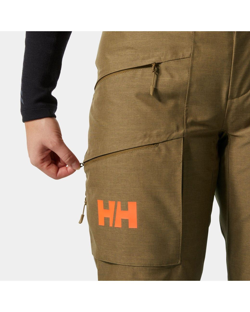 Helly Hansen Green Powderqueen Ski Trousers for men