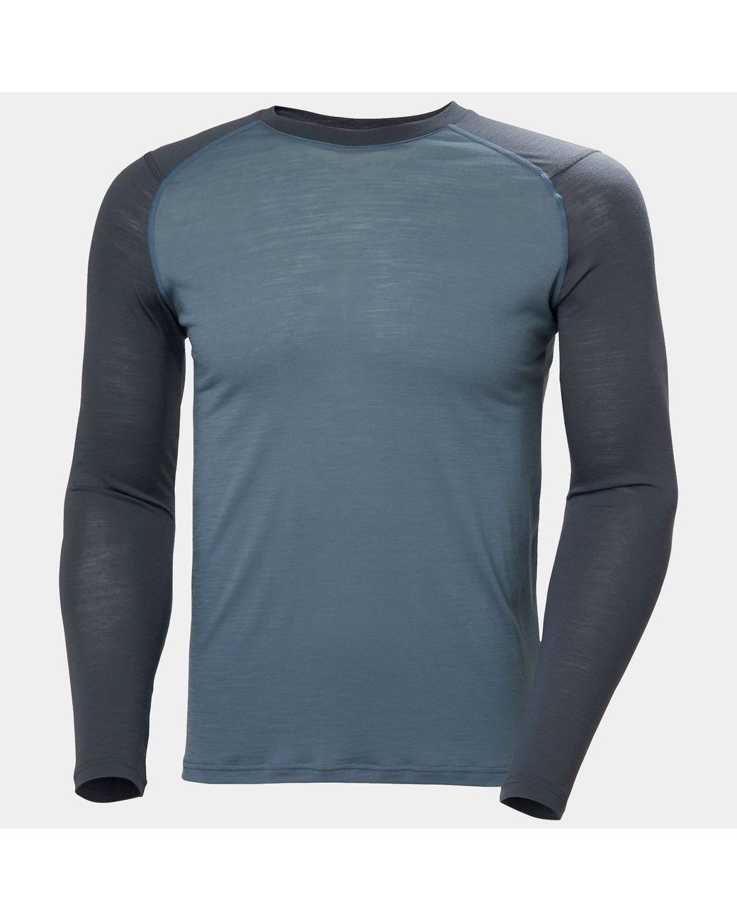 Helly Hansen Blue Durawool Crew Long Sleeve for men