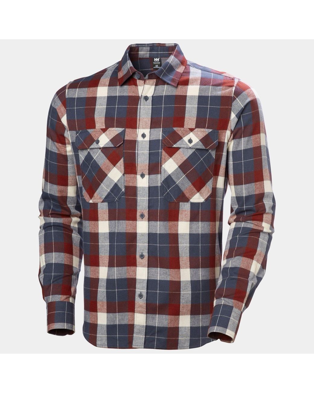 Helly Hansen Blue Lokka Organic Flannel Shirt for men
