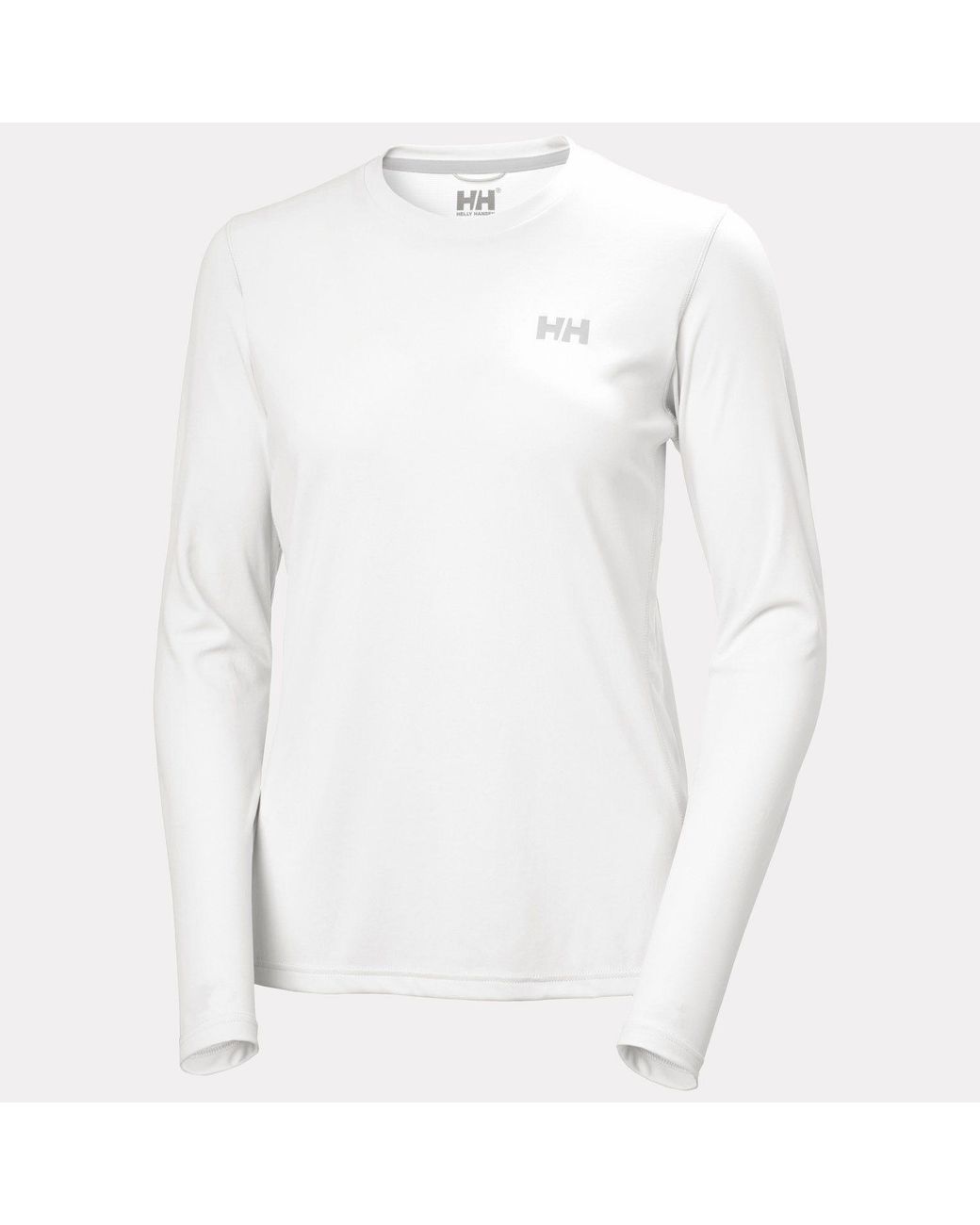 Helly Hansen White Lifa Active Solen Long Sleeve