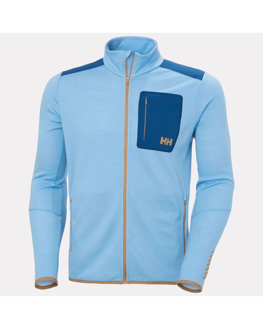 Helly Hansen Blue Lifa Merino Midlayer Full-Zip for men
