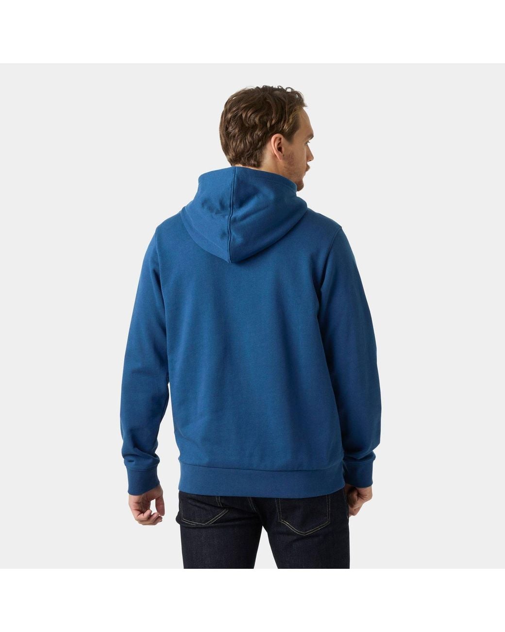 Helly Hansen Blue Logo Hoodie for men
