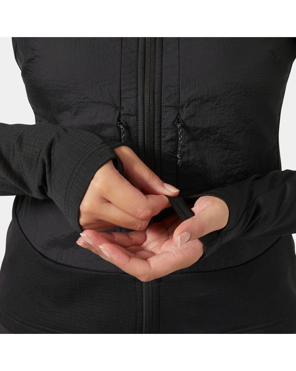 Helly Hansen Black Versalite Hybrid Fleece Jacket