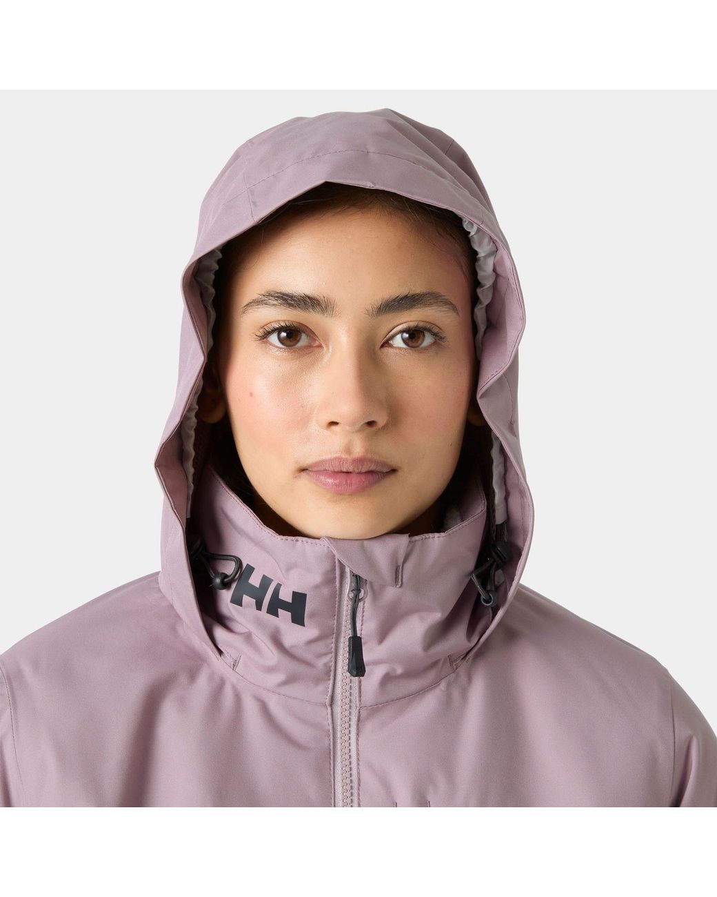 Helly Hansen Purple Crew Hooded Pile Jacket