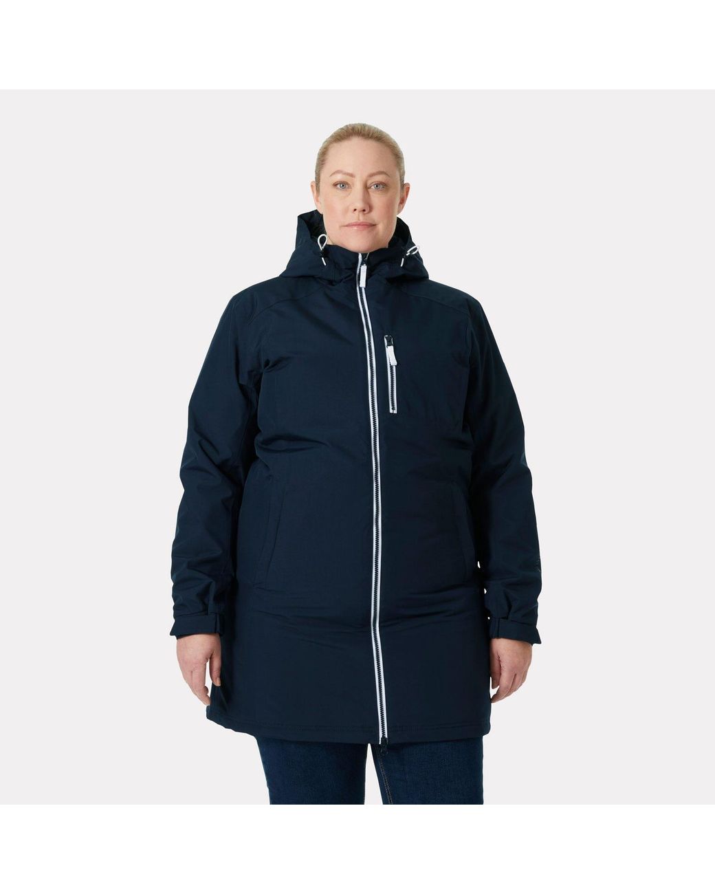 Helly Hansen Long Belfast Insulated Winter Jacket Blue
