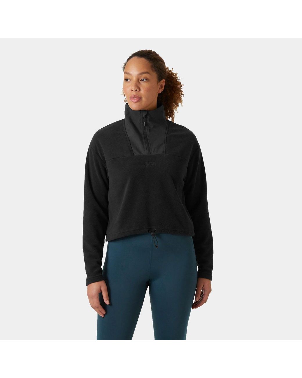 Helly Hansen Black Daybreaker Cropped Fleece