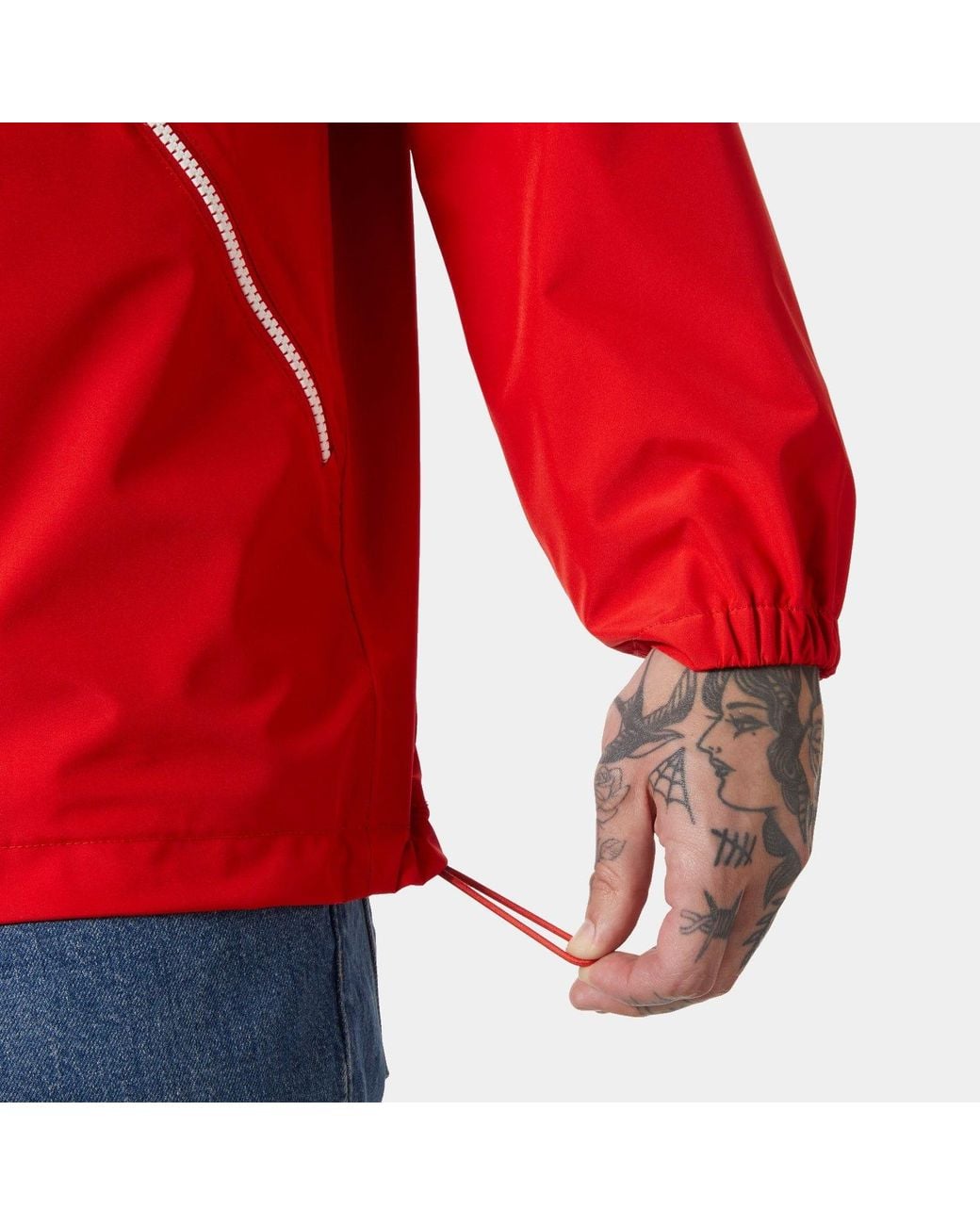 Helly Hansen Red Sandoy Rain Jacket for men