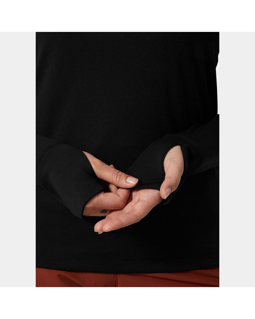 Helly Hansen Black Lifa Tech Lite Half-Zip T-Shirt