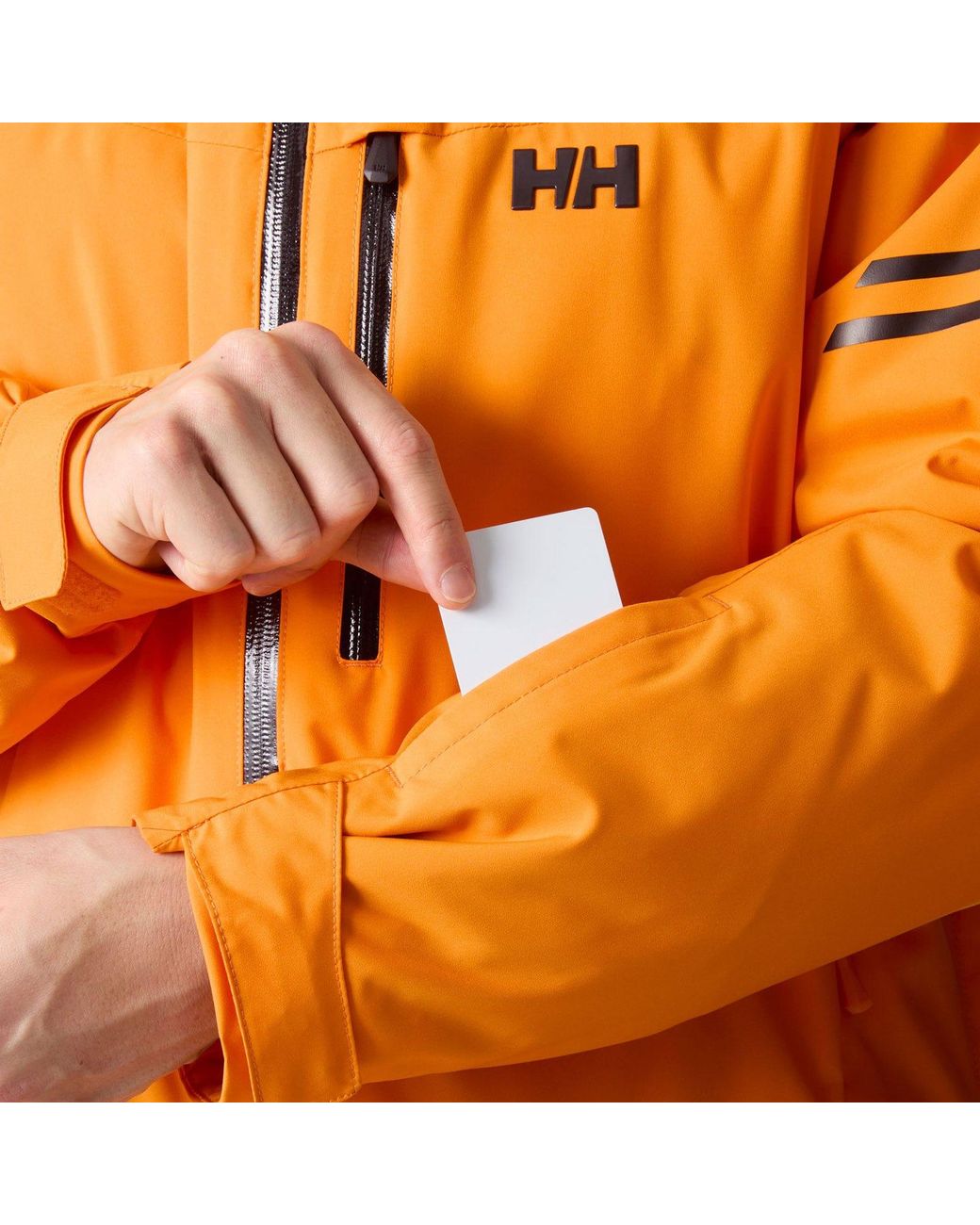 Helly Hansen Orange Swift Team Insulated Ski Jacket for men
