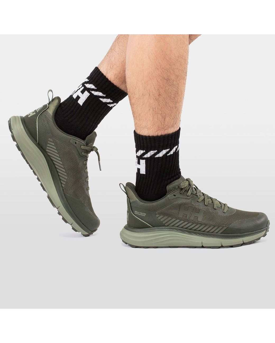 Helly Hansen Green Stega Helly Tech Waterproof Hiking Shoes for men