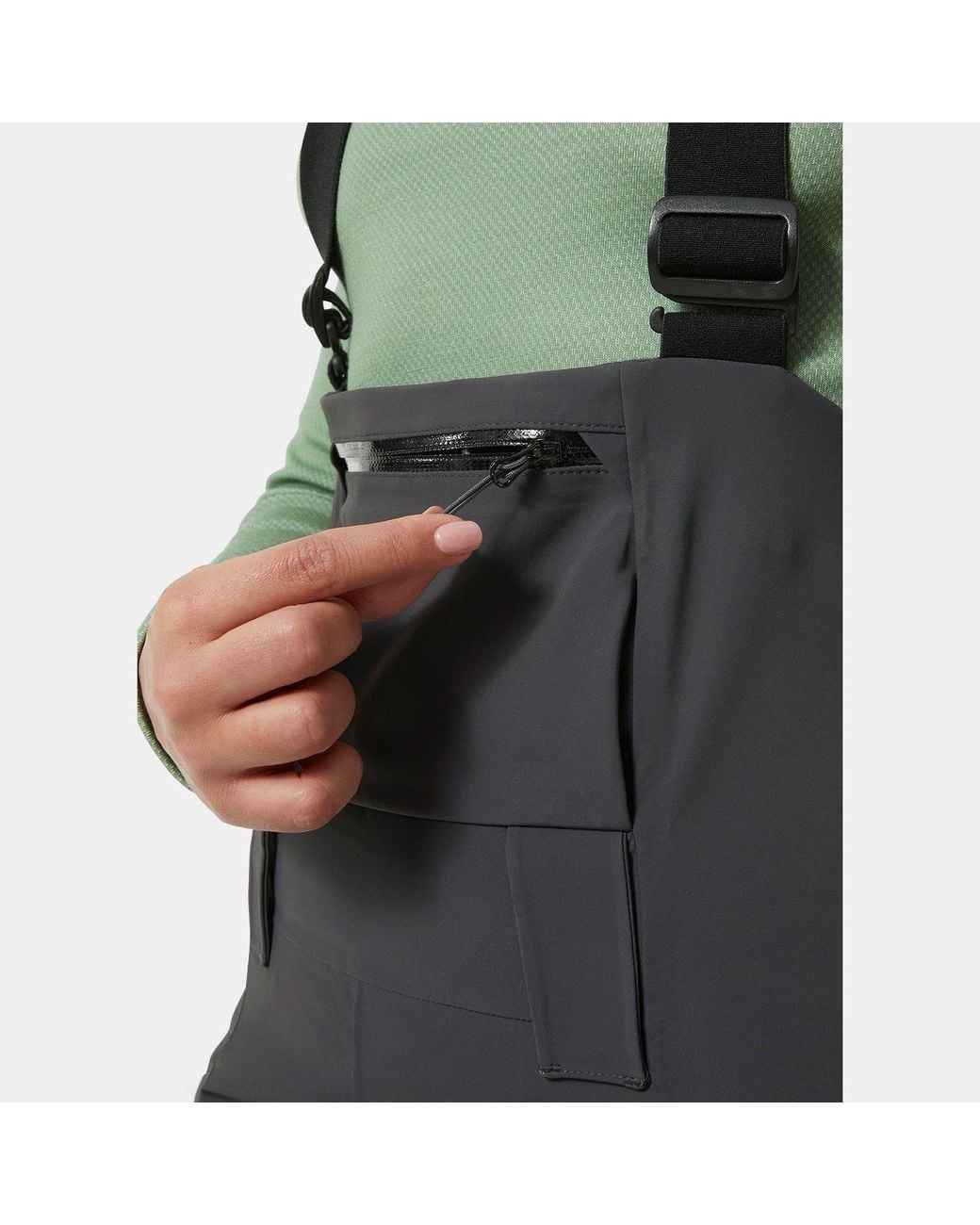Helly Hansen Green Verglas Backcountry Ski Salopette