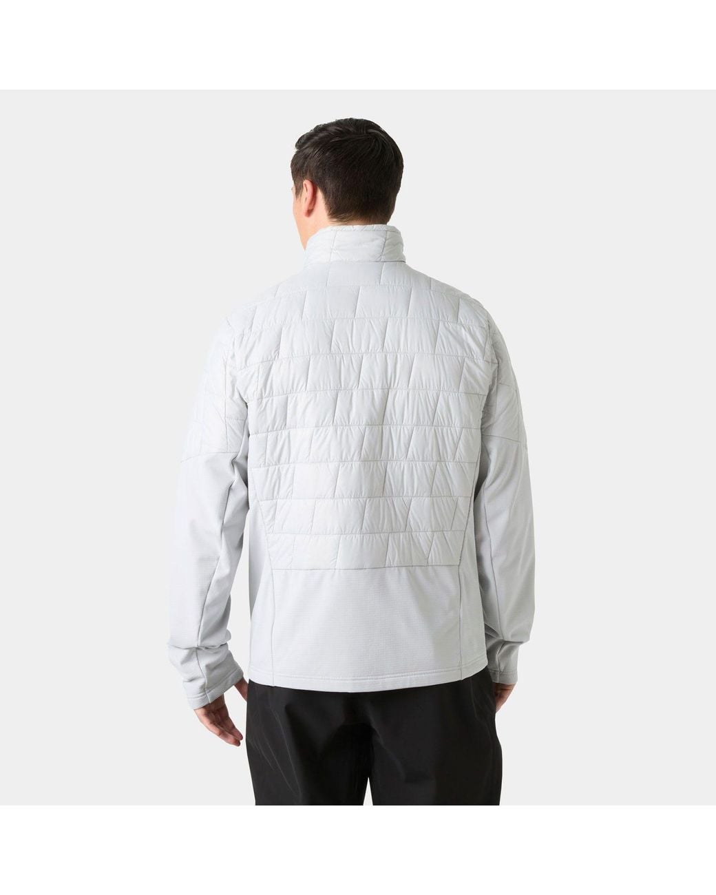 Helly Hansen Gray Lifaloft Hybrid Insulator Jacket for men