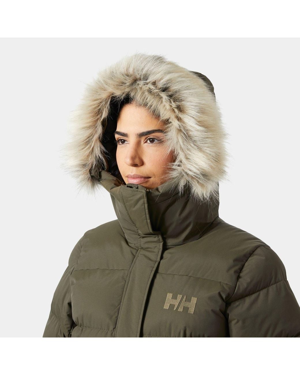 Aria Long Parka Femme Vert Helly Hansen en coloris Green