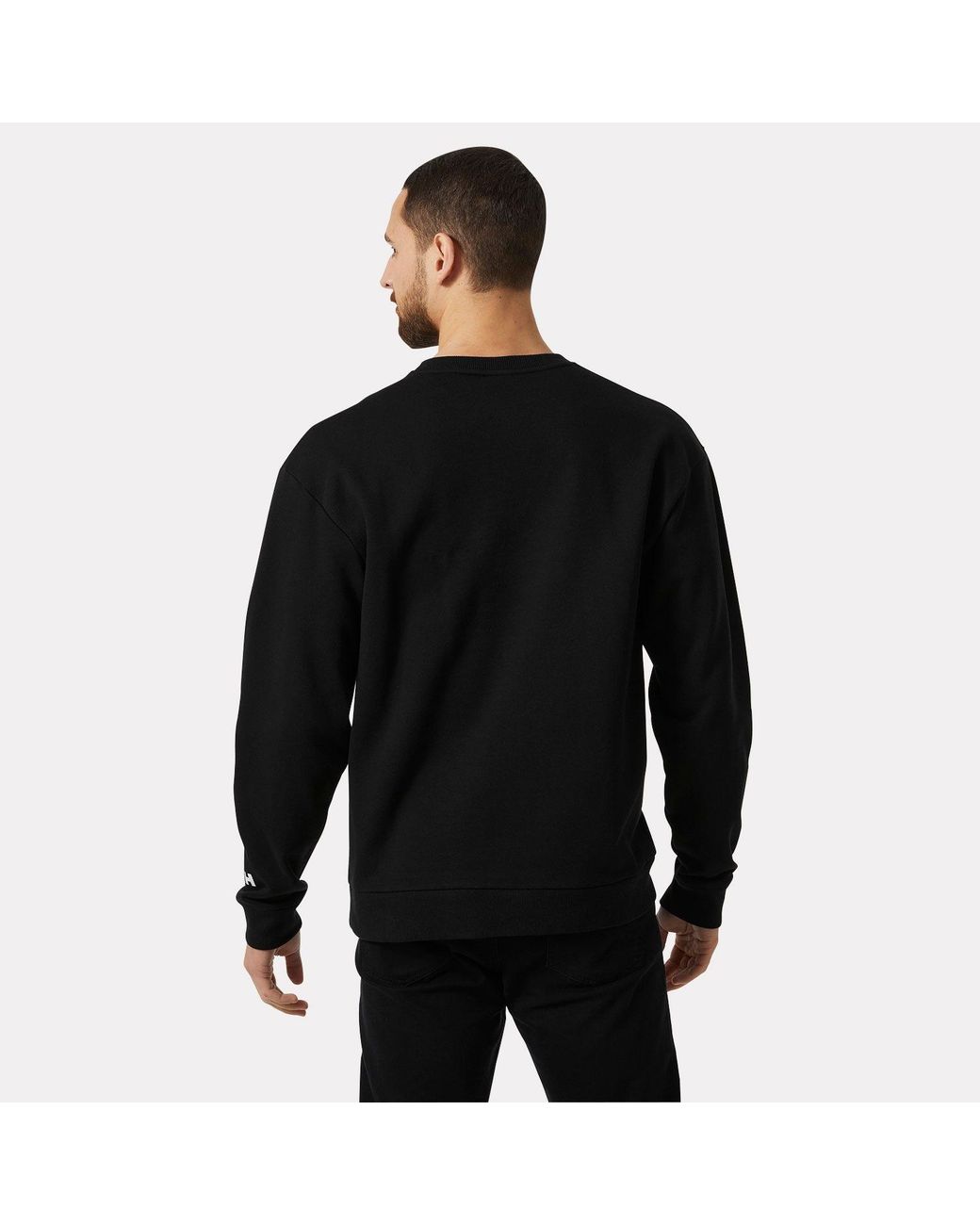 Helly Hansen Black Yu Crew Sweater 2.0 for men